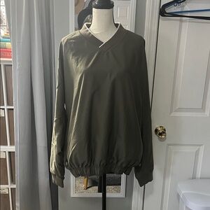 Adidas Olive Green Windbreaker for Men